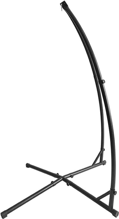 Hangmat standaard - Schommel houder - Ontspannen buiten - X-vormige basis - 205 cm - Zwart