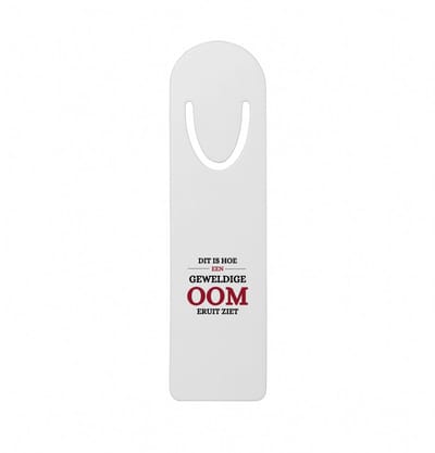 Hacebo® - Meest geweldige oom metalen boekenlegger - Oom - een oom - verjaardagscadeau - cadeau voor oom - kado Bladwijzer boekenleggers - 12.7 cm x 3.2cm