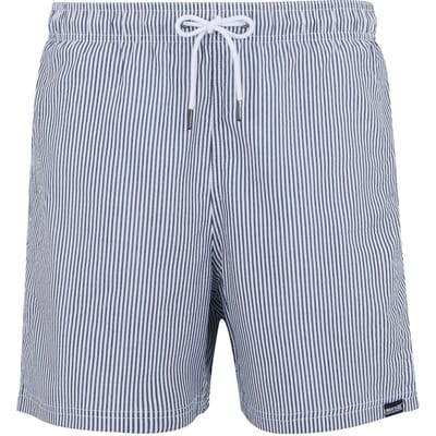 Regatta Heren Loras Stripe Seersucker Zwemshort (Marine)