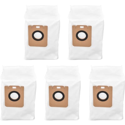 5 Stuks Stofzuiger Stofzak Veegrobot Stofopvangzak voor Dreame Bot Z10 Pro L10 Plus beige