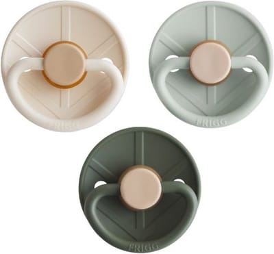 FRIGG Little Viking Fopspeen - 0-6 Mnd - 3 stuks - Cream/Olive/Sage