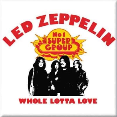 Led Zeppelin - Whole Lotta Love - Koelkast magneet - 7.5 x 7.5 cm