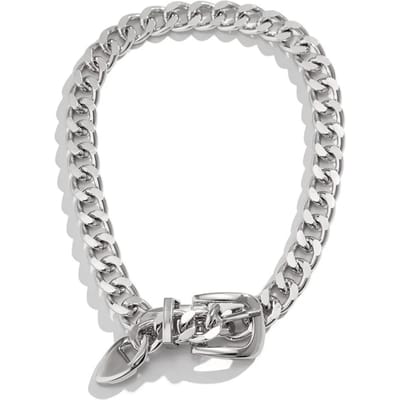 Overdreven metalen riem choker ketting voor vrouwen punk dikke dikke sleutelbeenkettingen nek sieraden cadeau white