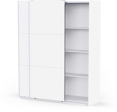 CBA - Kledingkast met schuifdeuren 180x224 cm "Alhambra" witte melamine