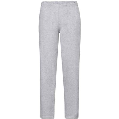 Fruit of the Loom Uniseks Classic Heather Open Hem Joggingbroek voor Volwassenen (Heide Grijs)