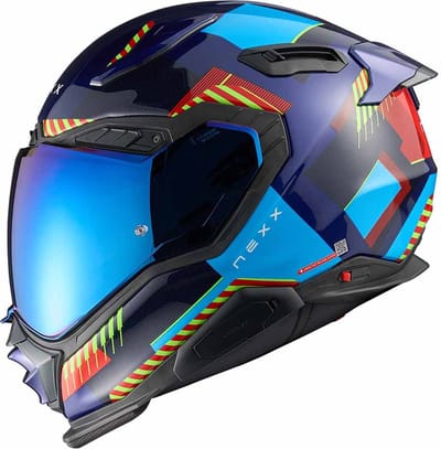 Nexx X.WST3 Fluence Blauw Rood Integraalhelm - Helm