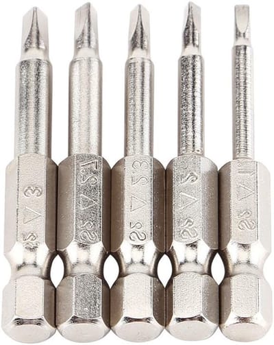 Set van 5 Magnetische Schroevendraaier Bits van 50mm - Ideaal voor Houtbewerking, Precisiewerk en Klussen