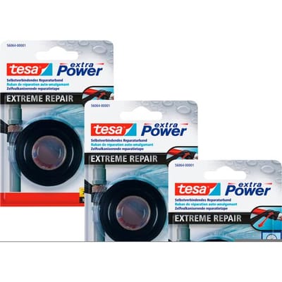 tesa EXTRA POWER 56064-00500-00 Reparatietape Zwart (l x b) 2.5 m x 19 mm 3 stuk(s)