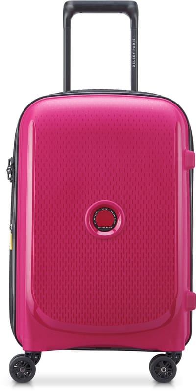 Delsey Belmont Plus Handbagagekoffer 55 cm Expandable – Gerecycled PP – 39L – 2,8 kg – TSA Slot – SECURITECH® Rits – 4 Dubbele Wielen - Raspberry