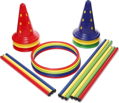 Psychomotore Set - Trainingsmateriaal Kinderen - Motorische Ontwikkeling - Modulair Combineerbaar - Groot Pakket - Multicolor
