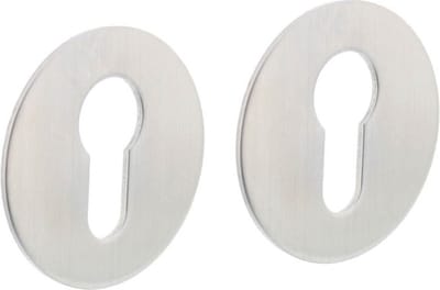 Intersteel Rozet met profielcilindergat 55x2 mm zelfklevend rvs geborsteld
