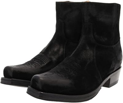 Sendra 7826 58 MICK Leren enkellaars voor heren zwart - 48 EU
