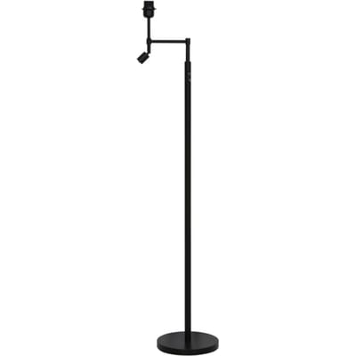 Light & Living Vloerlamp Montana - Zwart - Ø25cm - Modern - Staande lamp voor Woonkamer - Slaapkamer