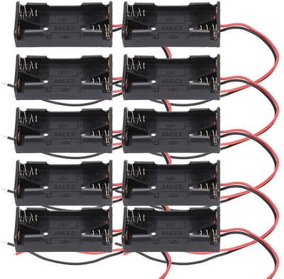 Walfront AAA Batterijhouder met Snoeren - 2x of 3x AAA Batterijen - 4.5V