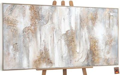 Canvas schilderij groot handgeschilderd filosofie abstract diepzinnig – YS-Art Gallery – Intellectuele wanddecoratie voor woonkamer – Modern schilderij voor kantoor en hal