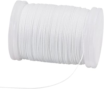 0.5mm Gewaxed Koord 130m - Wit Waxed Draad voor DIY Armbanden, Kettingen en Macramé Projecten