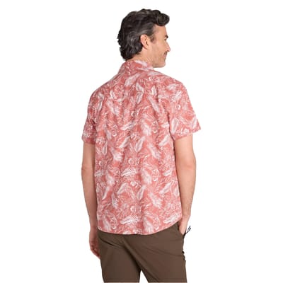 Mountain Warehouse Overhemd met korte mouwen voor heren Tropical Leaves (Roest)