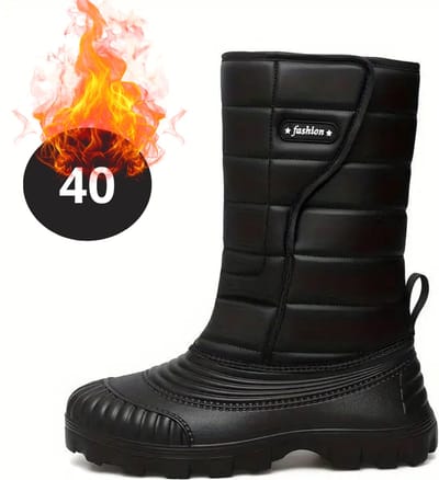 Bovista Snowboots - Sneeuwschoenen - Sneeuwboots - Heren - Wintersport - Ski - Skischoenen - Zwart - 40 - Antislip - Winter
