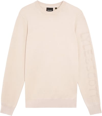 Lyle & Scott Mesh Logo Crew Neck Jumper