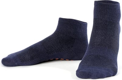 Ecorare® - Yogasokken - Lage gripsokken - Sportsokken - Marineblauw - Maat S
