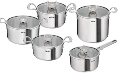 Tefal Extreme - Pannenset - 5-delig - Hoge Kookpan 22 cm - Steelpan 18 cm - Kookpan 16/20/24 cm