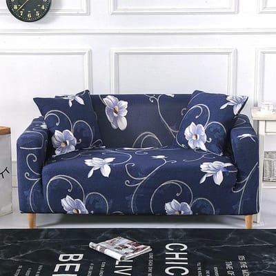 Bloemenprint Bankhoes Voor Woonkamer Kussenovertrekken Bankhoes Katoen Elastisch Bankhoes Bank Handdoek Stoelbeschermer 1 st 3-seater 190-230cm