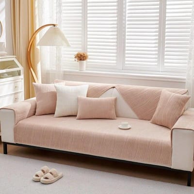 Pluche Bankmat Verdikken Winter Warm Bankhoezen voor Woonkamer Antislip Effen Kleur Universele Bankbeschermer Slipcovers Decor 70x70cm 1pcs