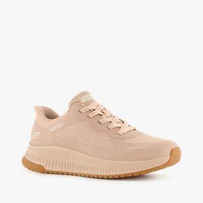 Skechers Slip-ins: BOBS Squad 4 dames sneakers beige - Maat 37 - Extra comfort - Memory Foam