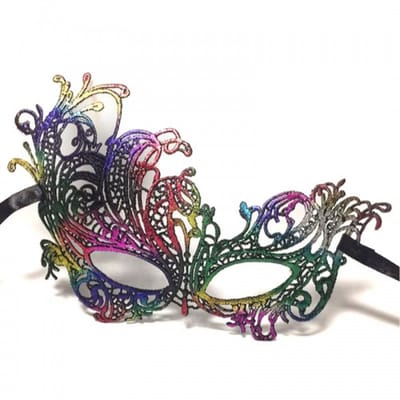 Bondage oogmasker met Venetiaanse uitstraling - Kant - multikleur - one size