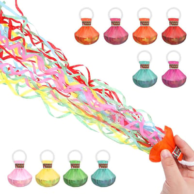 Set van 10 Kleurrijke Slingers voor Feestjes, Verjaardagen, Bruiloften en Decoratie (Willekeurige Kleuren)
