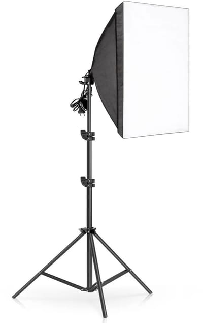 Sello! softbox studiolamp – fotografie – videografie – zilver reflecterende binnenzijde – witte diffuser – E27 fitting – 50x70 cm