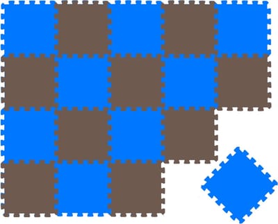 Van dag Één: 18-delige Baby Puzzel Speelmat - 30x30 EVA Schuim Kruipmat Vloermat Speeltapijt Kind