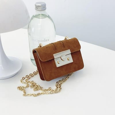 Mini Lippenstift Tasje voor Vrouwen Nieuwe Trendy Crossbody Tas voor Vrouwen Ins Franse Niche Schouderketting Tas white