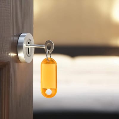 Borvat® Sleutellabels 10 Stuks - Sleutelhangers met Label - Sleutels Organiseren - Verschillende Kleuren - Openklapbaar
