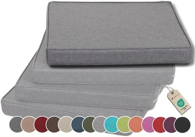gutekissen Chair Cushion Cushion for Chairs/Sofas for Home and Garden Seat Cushion Garden Cushion Seat Cushion Many Colors FK5 (60x60, Cream, 1)