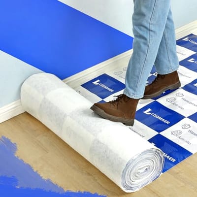Tijdelijke vloerbeschermingsfolie - Antislip, zelfklevend en lakbestendig (99,1 cm x 50 m)