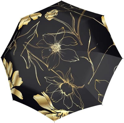 doppler Paraplu Fiber Flex AC Umbrella Fiore Zwart