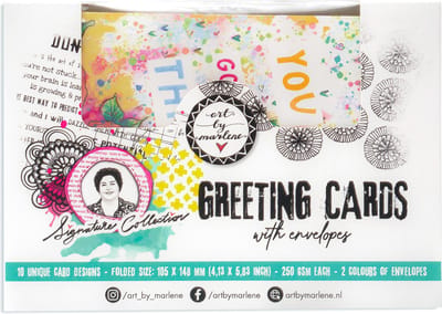 Greeting cards 10 unique designs - ABM Signature collection nr. 01