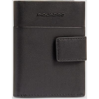 Portemonnee met munthouder Man Piquadro PU5957APR-N Zwart