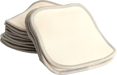 10 Herbruikbare Bamboe make-up remover pads - Herbruikbare Wasbare wattenschijfjes - Duurzame wattenschijfjes - Milieu vriendelijk - 8cmx8cm