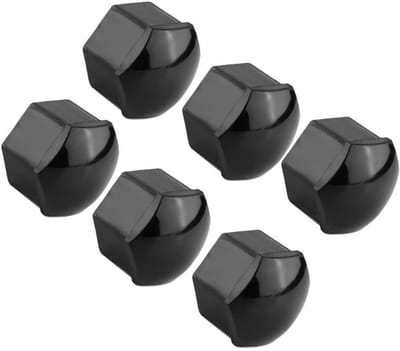 Dailygoods- Wielmoer Velgafdekking 20 stuks - Wielmoerkapjes 17 mm - Antidiefstal Wieldoppen - Nylon PA66 - Zwart - Schroefbescherming - Wieldop