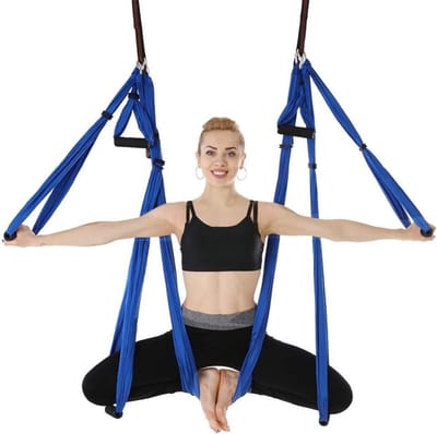 Aerial Yoga Swing - Hangmat Sling - Yoga Oefenen - Inversietherapie Voordelen - 250 x 150 cm - null