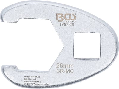 BGS Kraaienpootringsteeksleutel Aandrijving Binnenvierkant 12,5 mm (1/2") SW 26 mm - 1757-26