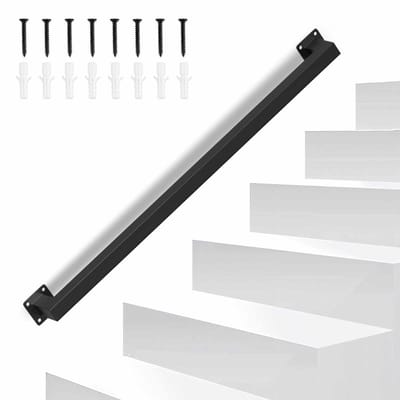 Trapleuning voor trap Trapleuning 80 cm Trapleuning voor trap Binnen Buiten Zwart
