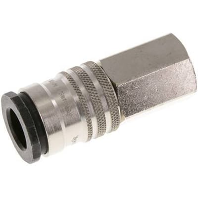 Staal/Vernikkeld Messing DN 10 Luchtkoppeling Snelkoppeling G 1/2 inch Binnendraad - CLS10-F-SBN-P-012
