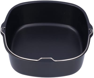 Dailygoods- Cakepan 22 cm - Vaatwasmachinebestendig - Geschikt voor Airfryer HD9925/HD9860/HD9905 - Voedselveilig Ijzer - Hittebestendig - Ideaal voor Frites/Pizza/Koekjes - Bakvorm