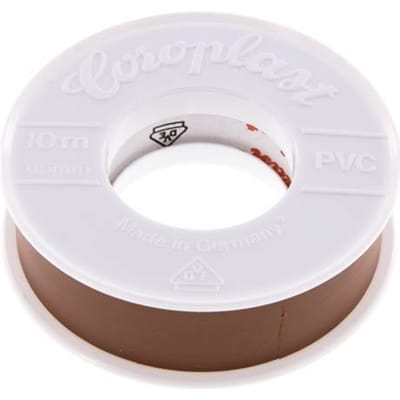 Elektrische Isolatietape Vde-Getest 15mm/10m Bruin [10 Stuks]