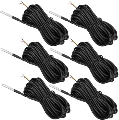 Digitale Temperatuur Sensor met 5 m Kabel - Roestvrijstalen Waterdichte Sensor voor Precisie Metingen en Arduino Compatibiliteit