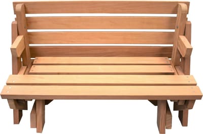 Picknicktafel en Bank - 2in1 inklapbare picknicktafel - Hardhout 2-4 personen - Duurzaamheid klasse 1 - Compleet gemonteerd afgeleverd!