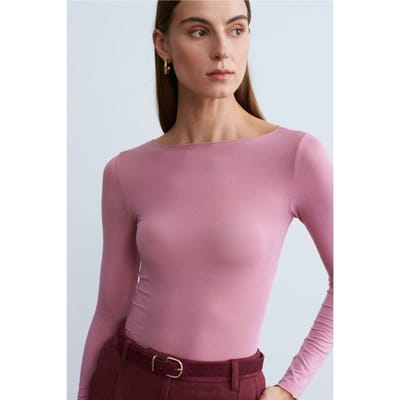 Slim Fit Bootcut Lange Mouw Gebreide Blouse
